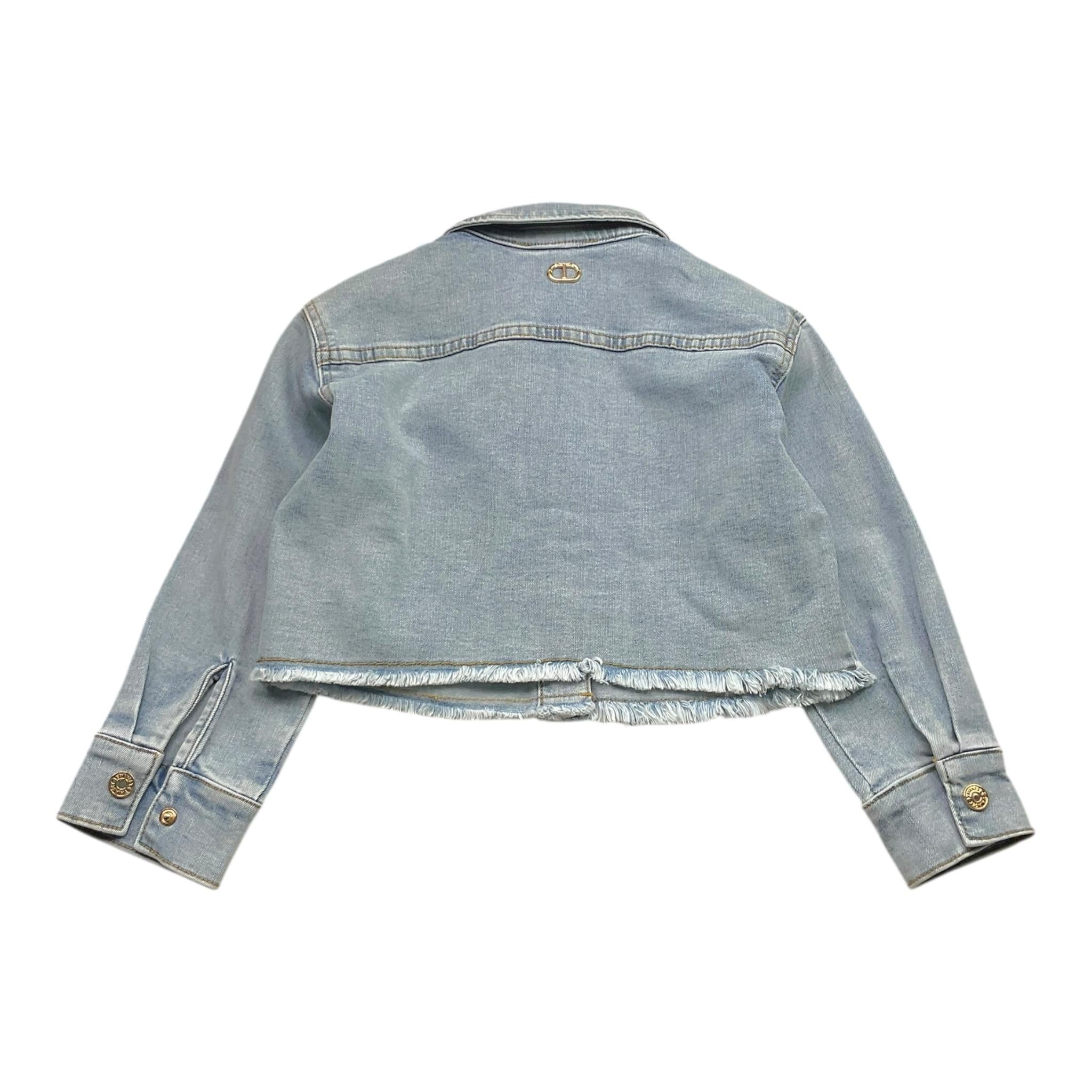 Twinset Giubbino In Denim Tinta Unita per Bambina 251GJ2512 AZZURRO TWINSET 