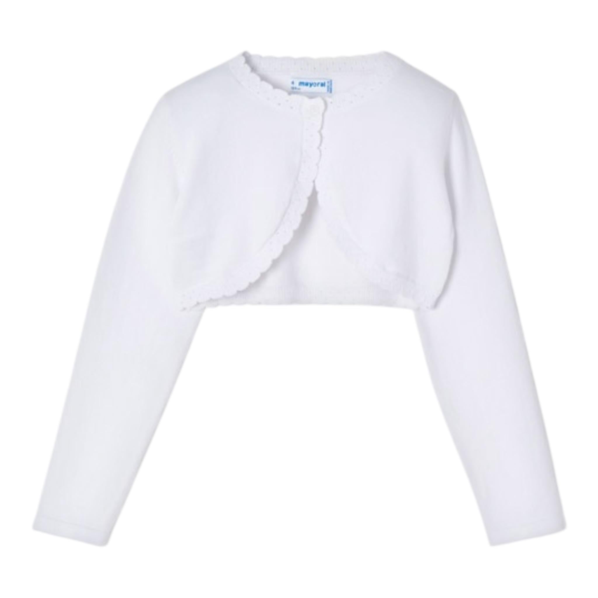 Mayoral Coprispalle Tinta Unita per Bambina 320 BIANCO MAYORAL 