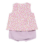 Teddy E Minou Completo 2 Pezzi Camicia-Culotte per Neonata E25CP045C4131 LILLA TEDDY E MINOU 