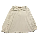 LA STUPENDERIA shirt tinta unita con colletto Panna per Bambina TJMG42 PANNA LA STUPENDERIA 