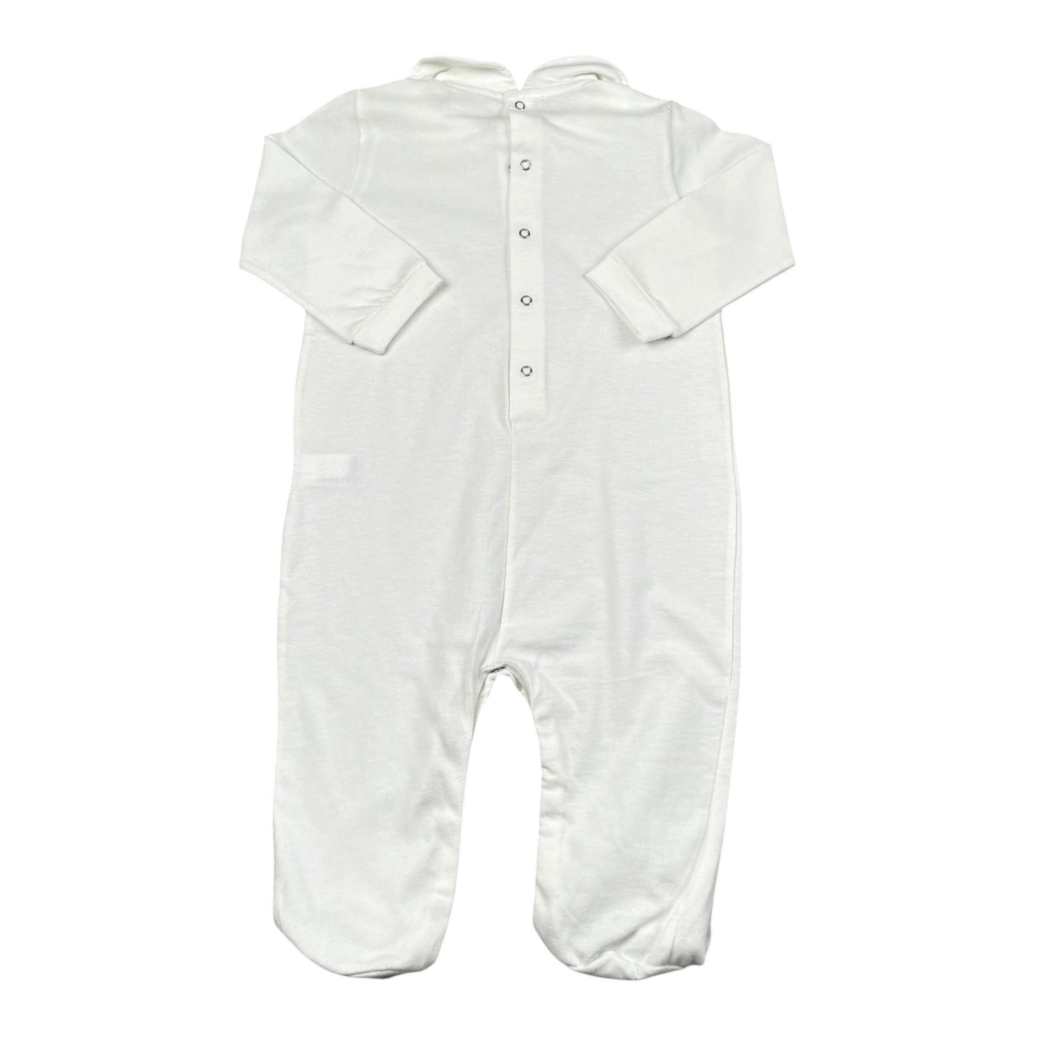 La perla Tutina Tinta Unita con Brillantini per Neonata 73673 BIANCO LA PERLA 