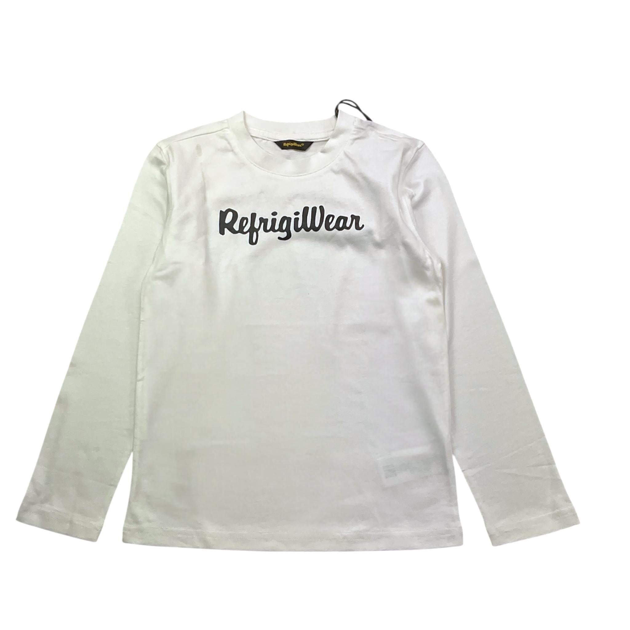 REFRIGIWEAR shirt girocollo tinta unita con stampa Bianco per Bambino RW782 BIANCO REFRIGIWEAR 