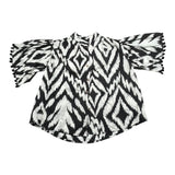 Kaos Camicia Bicolore con Stampa per Bambina KS199 PANNA KAOS 