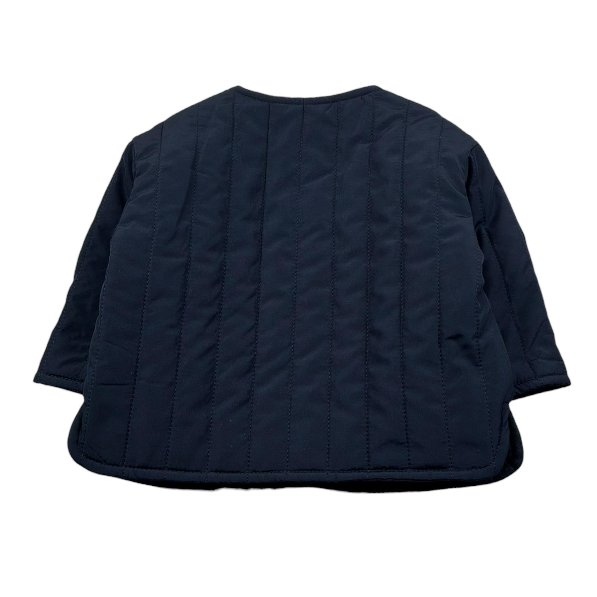 Teddy E Minou Giubbino Tinta Unita con Bottoni per Neonato E25CN021N0001 BLU TEDDY E MINOU 