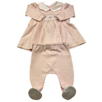 PETIT completo 2 pezzi shirt-ghettina tinta unita Rosa per Neonata S7416308 ROSA PETIT 