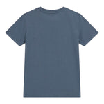 Guess T-Shirt Girocollo Tinta Unita con Stampa per Neonato N5RI19K8HM4N AZZURRO GUESS 