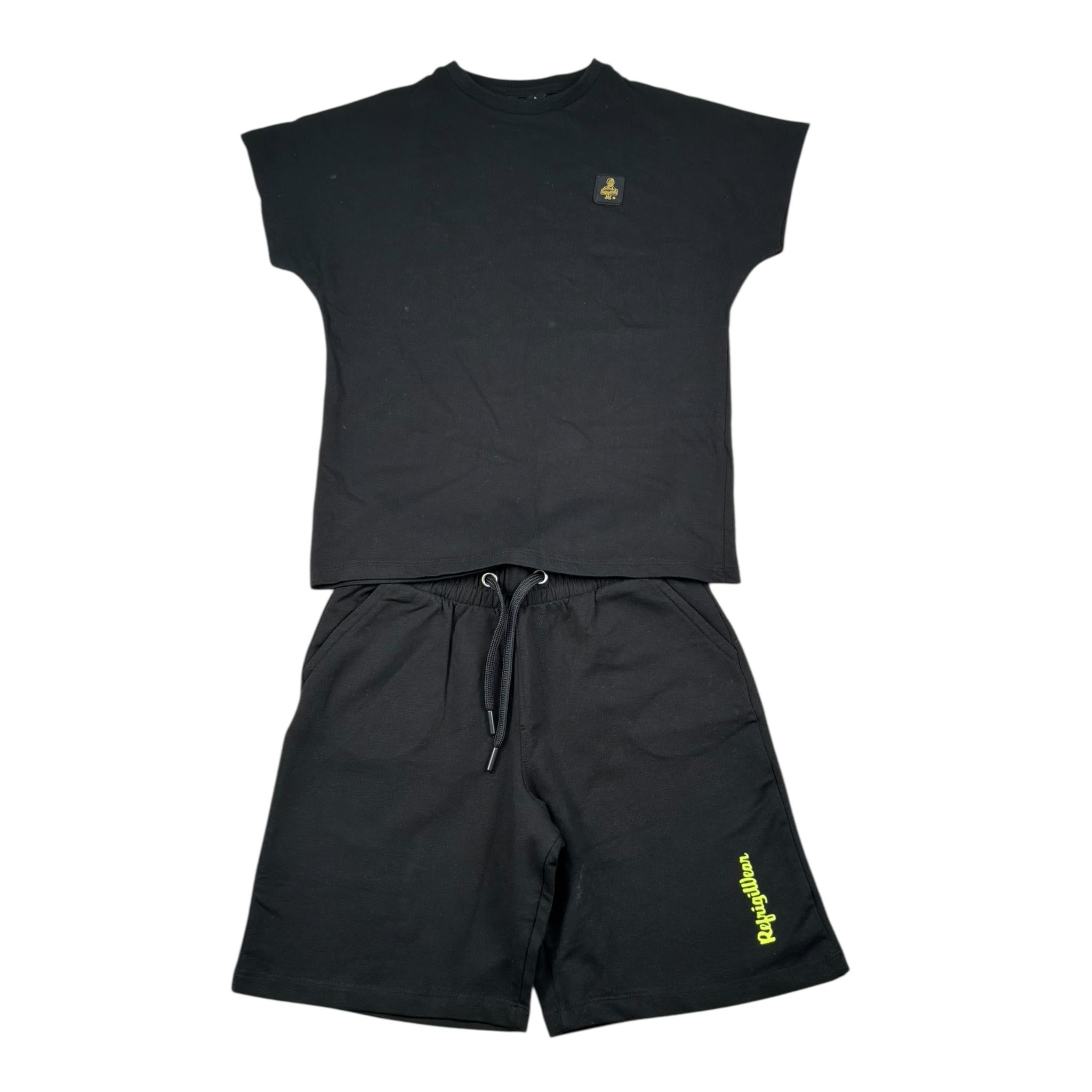 Refrigiwear Completo 2 Pezzi T-Shirt-Bermuda per Bambino R1101W25 NERO REFRIGIWEAR 