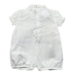 Nanan Pagliaccetto Tinta Unita con Ricami per Neonata E2049403B BIANCO NANAN 