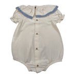 Babidu Pagliaccetto Tinta Unita con Fiocco per Neonata 33402 BEIGE BABIDU 