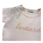 Trussardi Abito Mezza Manica Tinta Unita con Logo per Neonata TIP26018VE ROSA TRUSSARDI 