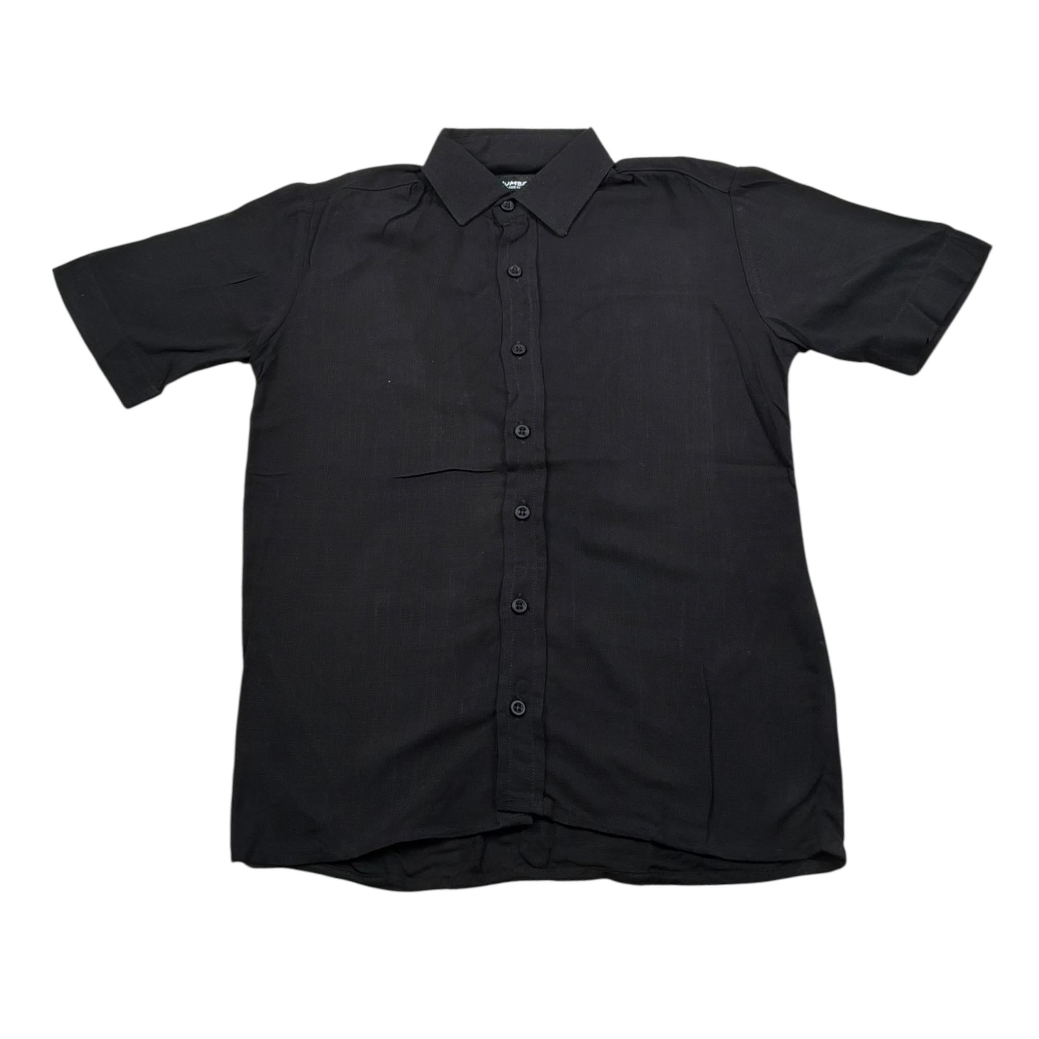 Numbers Camicia Mezza Manica tinta unita Nero per Bambino CAMICIAMM NERO NUMBERS 