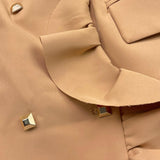 HATE LOVE abito tinta unita modello giacca Beige per Bambina OJDR00488 BEIGE HATE LOVE 