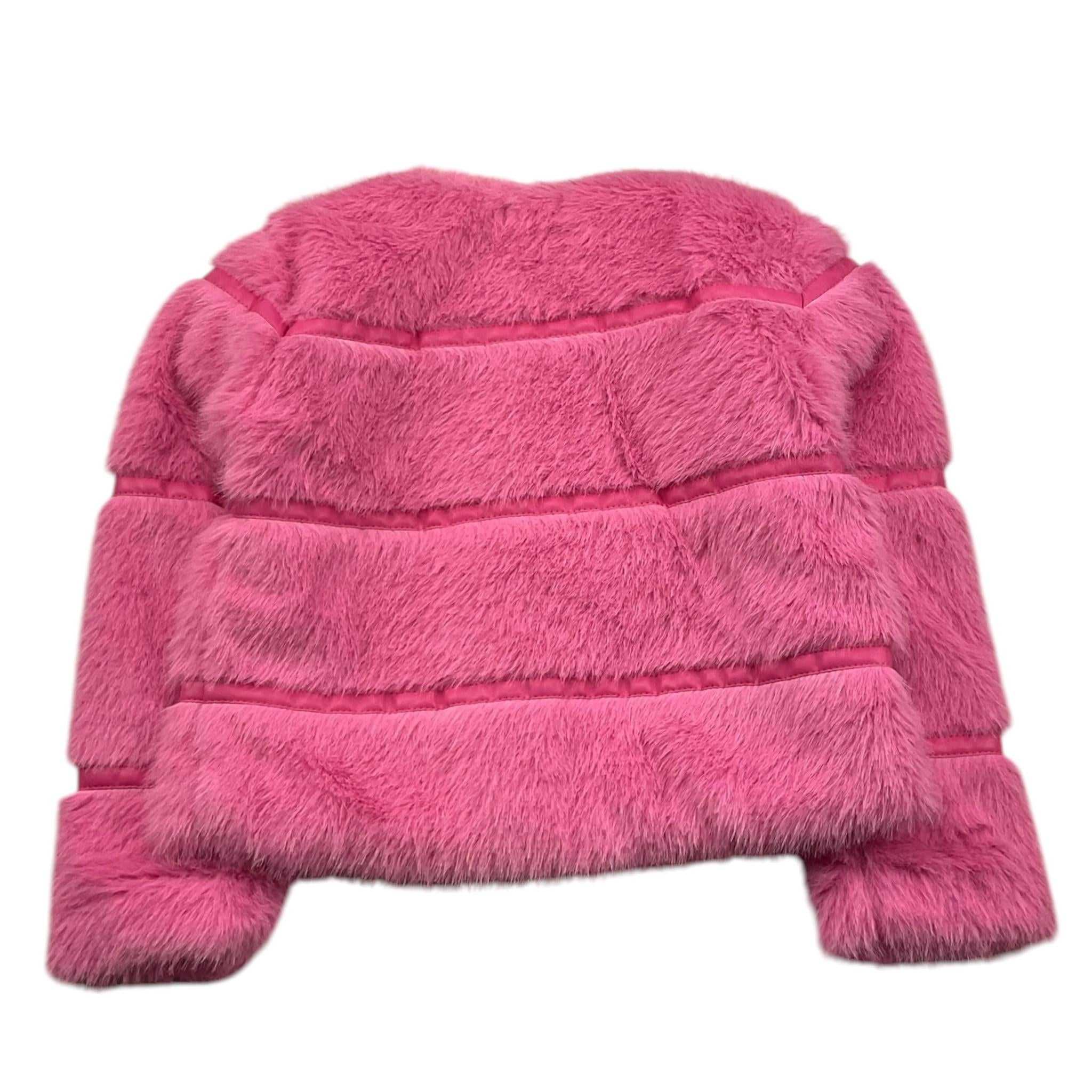 EMC pelliccia tinta unita con bottoni Rosa per Bambina AV1214 ROSA EMC 