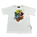 John Richmond T-Shirt Girocollo Tinta Unita con Stampa per Bambino RBP26054TS BIANCO JOHN RICHMOND 