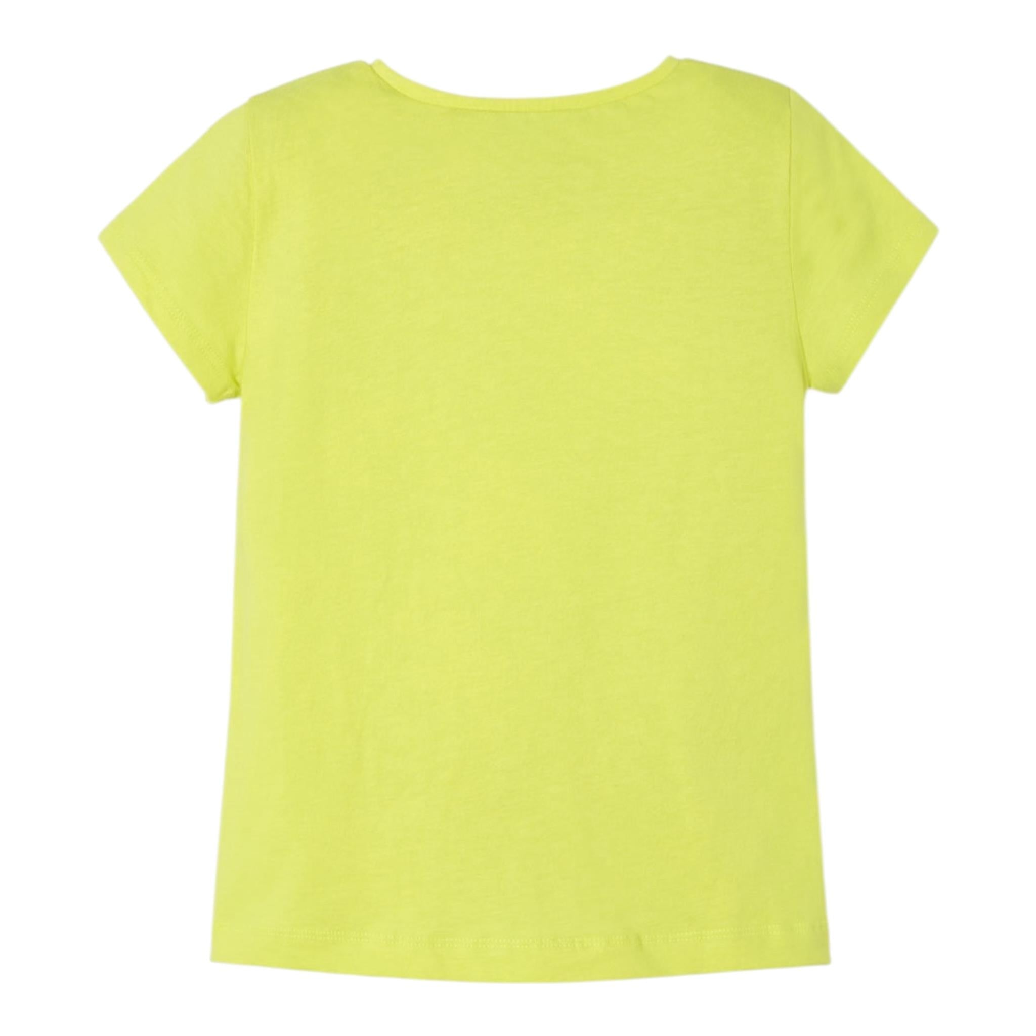 Mayoral T-Shirt Girocollo Tinta Unita con Stampa per Neonata 301432N VERDE MAYORAL 