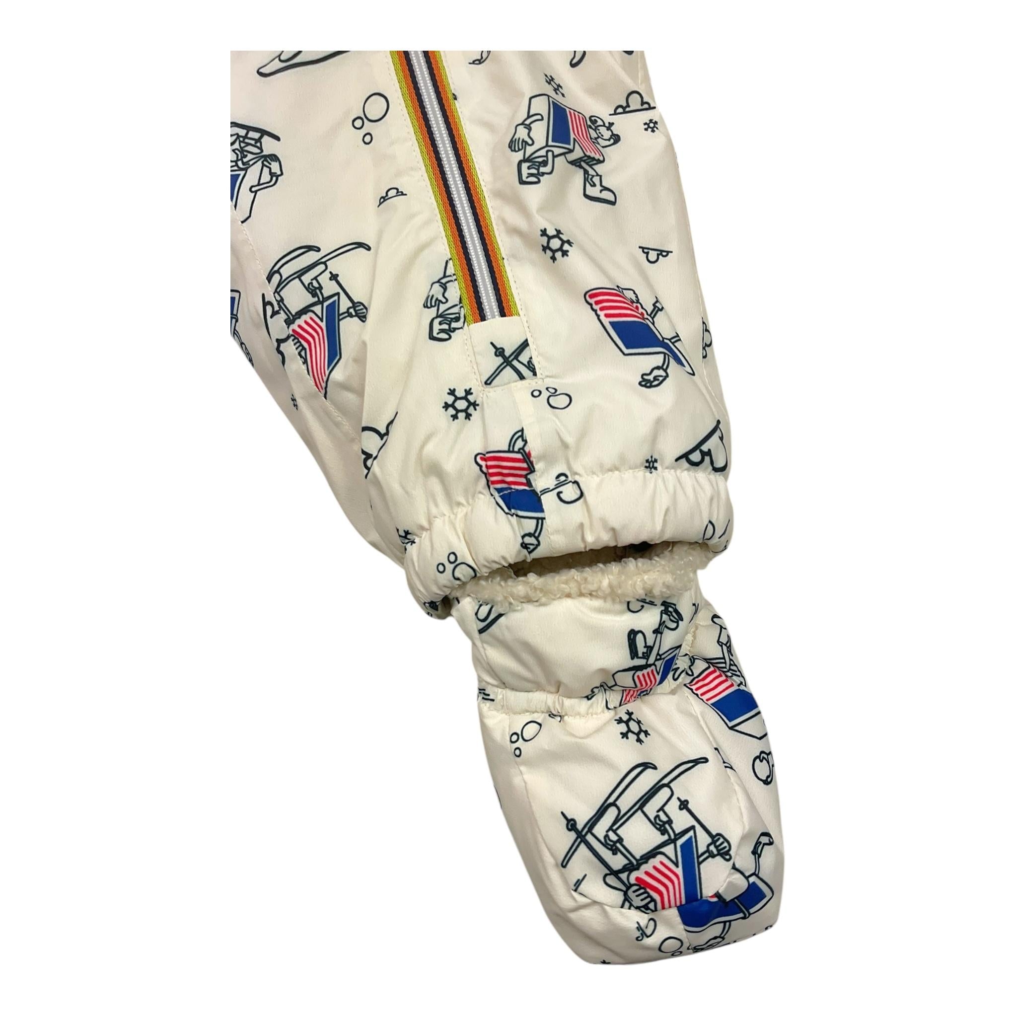 K-WAY eskimo tinta unita con cappuccio e fantasia Bianco per Neonato K71381W BIANCO K-WAY 