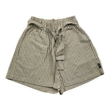 Aspesi Short Fantasia A Righe Con Cinturino Grigio Per Bambina