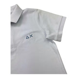 Sun68 Polo Mezza Manica Tinta Unita con Logo per Bambino A35315 BIANCO SUN68 