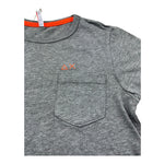 Sun68 T-Shirt Girocollo Tinta Unita con Taschino per Bambino T31301 GRIGIO SUN68 
