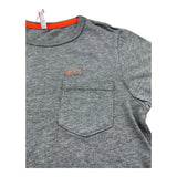 Sun68 T-Shirt Girocollo Tinta Unita con Taschino per Bambino T31301 GRIGIO SUN68 