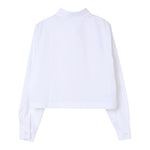 Aspesi Camicia Tinta Unita per Bambina S25035CLC0068 BIANCO ASPESI 