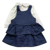 EMC completo 2pz shirts-salopette in denim Bianco per Neonata CO3546 BIANCO EMC 