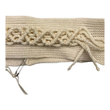 Marlu' Fascia Tinta Unita Con Ricami Beige Per Neonata