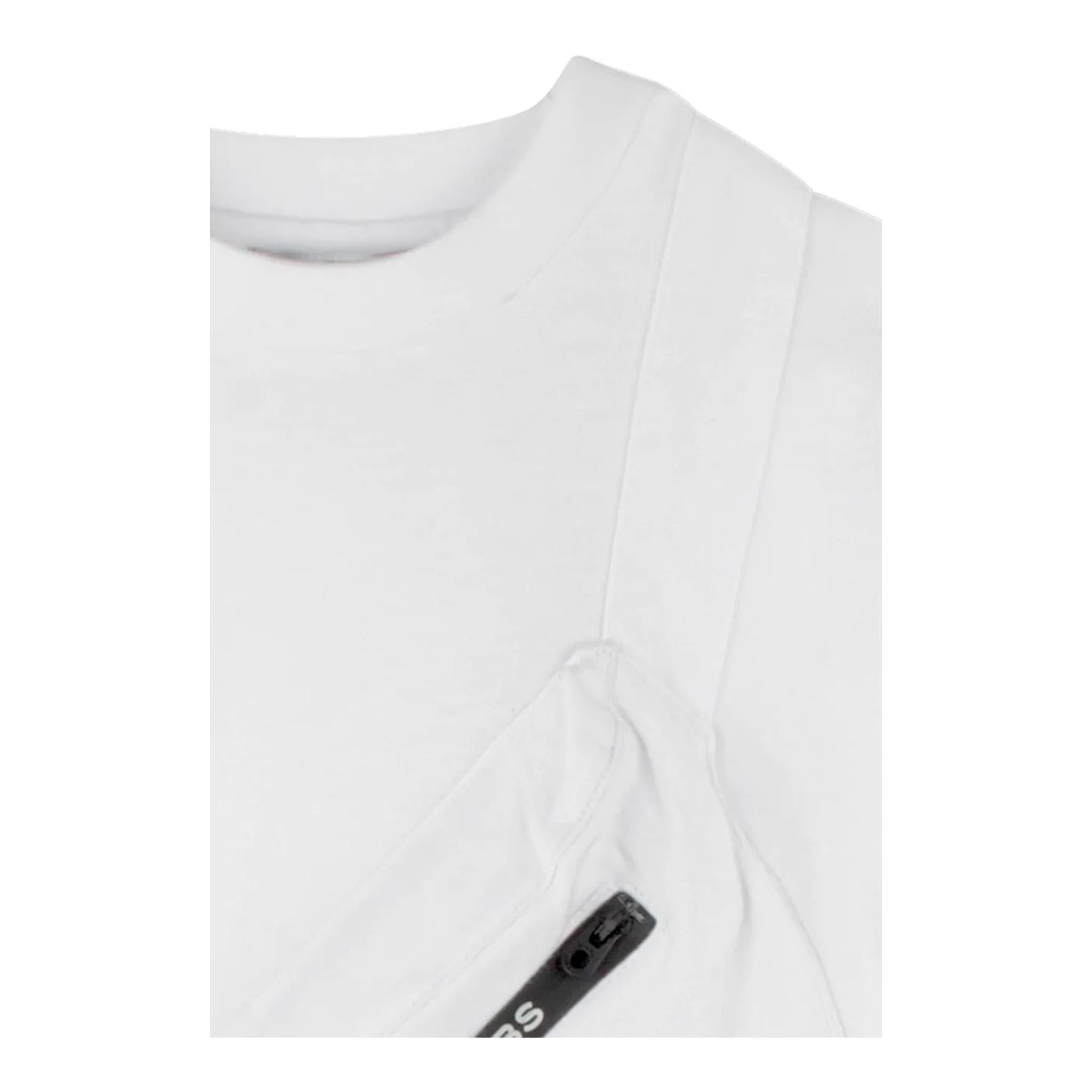 Marc Jacobs T-Shirt Tinta Unita Girocollo per Bambino W60449 BIANCO MARC JACOBS 