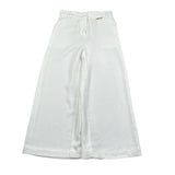 Twinset Pantalone A Palazzo Tinta Unita per Bambina 251GJ2QN8 BIANCO TWINSET 