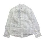 Antony Morato Camicia Tinta Unita con Fantasia Manica Lunga per Bambino MKSL002622 BIANCO ANTONY MORATO 