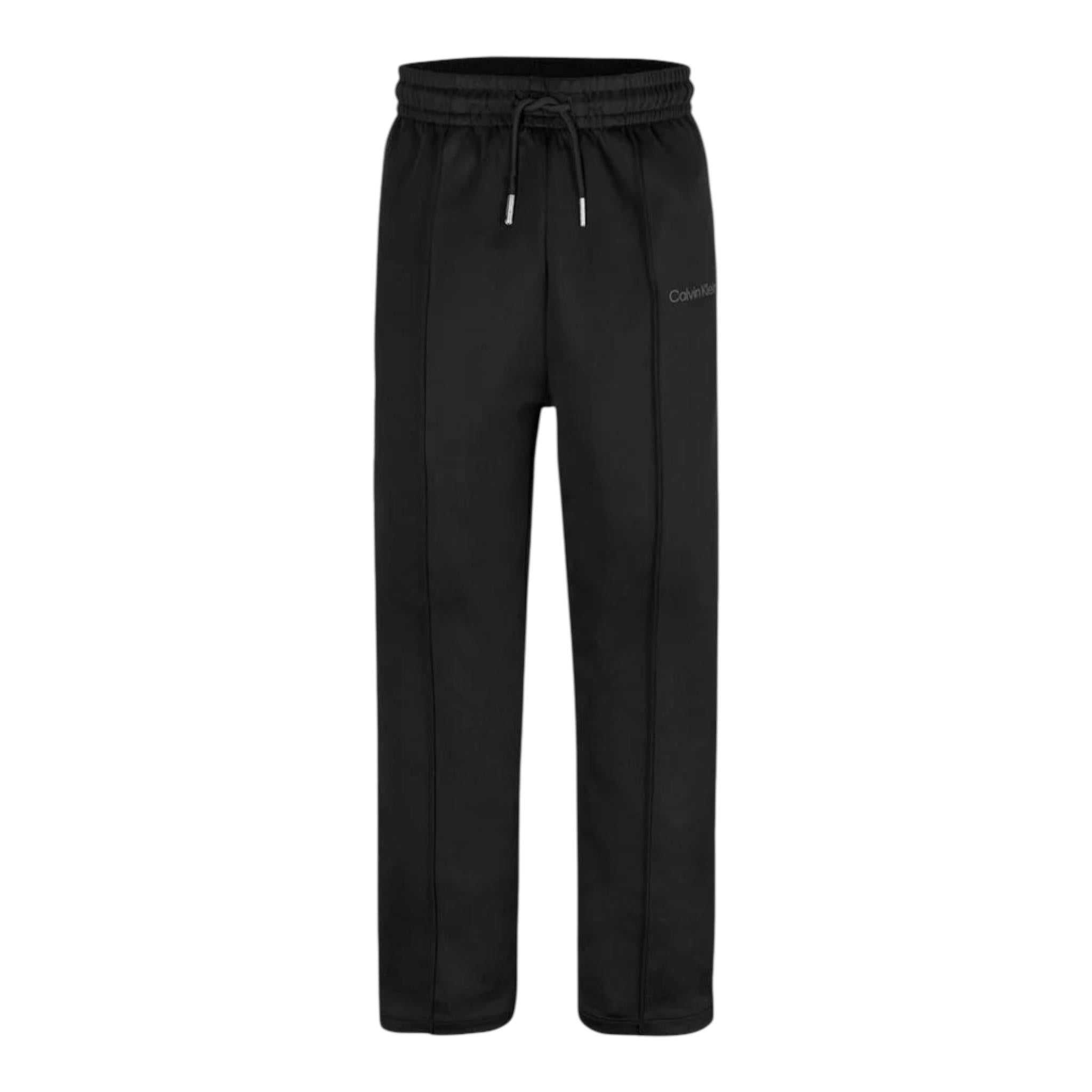 Calvin Klein Pantalone Tinta Unita con Elastico In Vita per Bambino IB0IB02347 NERO CALVIN KLEIN 