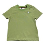 K-Way T-Shirt Girocollo Tinta Unita con Logo per Neonato K4125LWX VERDE K-WAY 