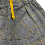 Y-CLU pantalone tinta unita con fantasia a quadri Grigio per Neonato BYN10773 GRIGIO Y-CLU 