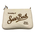SAINT BARTH borsello tinta unita con logo Bianco per Bambina PARISIENNE BIANCO SAINT BARTH 