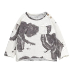 PLAY UP shirt girocollo tinta unita con stampa Bianco per Neonato PA011AP11006 BIANCO PLAY UP 