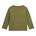 GUESS shirt girocollo tinta unita con stampa Verde per Neonata N4YI18K8HM4N VERDE GUESS 