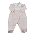 Lalalu' Tutina Tinta Unita con Colletto per Neonata TJL010P ROSA LALALU' 