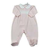 Lalalu' Tutina Tinta Unita con Colletto per Neonata TJL010P ROSA LALALU' 