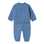 Minibanda Completo 2 Pezzi Felpa-Pantalone Tinta Unita per Neonato 3B655 CELESTE MINIBANDA 