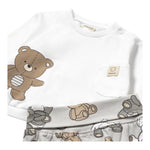 Mayoral Completo 2 Pezzi Shirt-Ghettina per Neonato 1559 BIANCO/BEIGE MAYORAL 