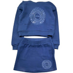 Moschino Completo 2 Pezzi Felpa-Gonna Tinta Unita per Bambina HDG01Q BLU MOSCHINO 