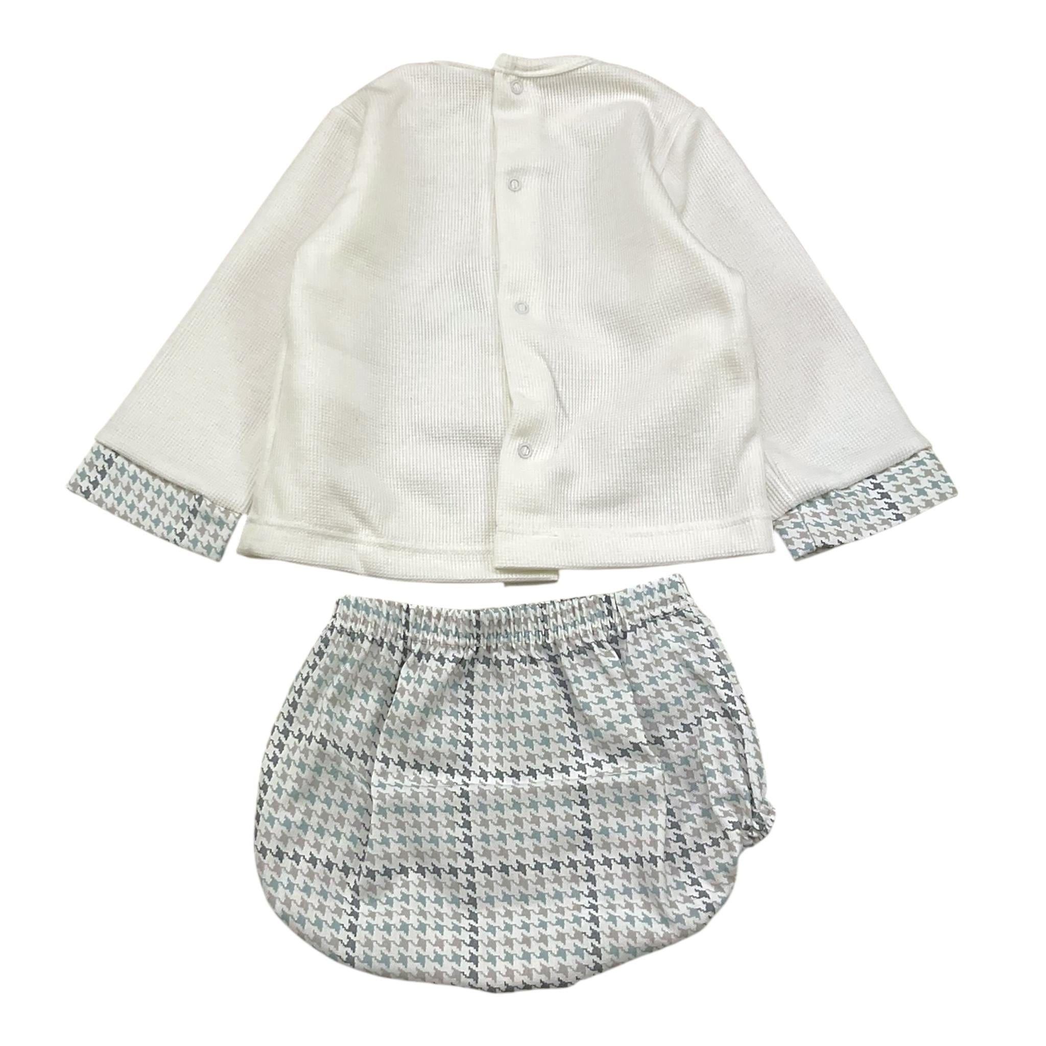 CALAMARO completo 2 pezzi shirt-coulotte Bianco per Neonato 11027 BIANCO CALAMARO 