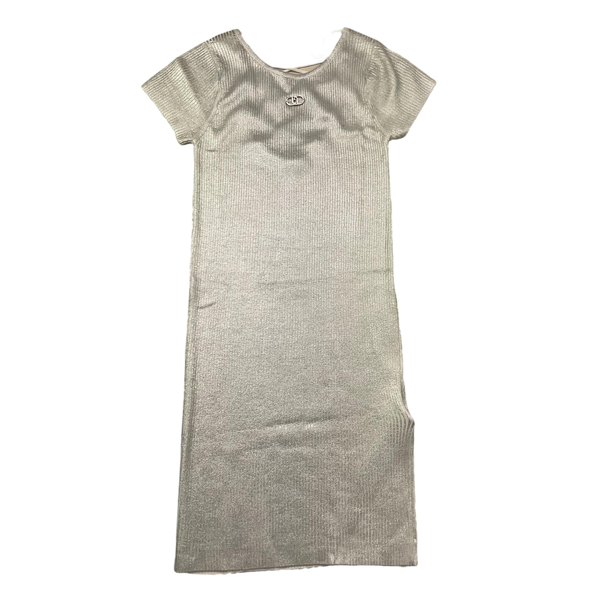 Liu Jo Abito Mezza Manica Tinta Unita per Bambina GA5039 ARGENTO LIU JO 