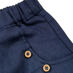 Babyvip Pantalone Tinta Unita con Elastico In Vita per Neonato T7767 BLU BABYVIP 