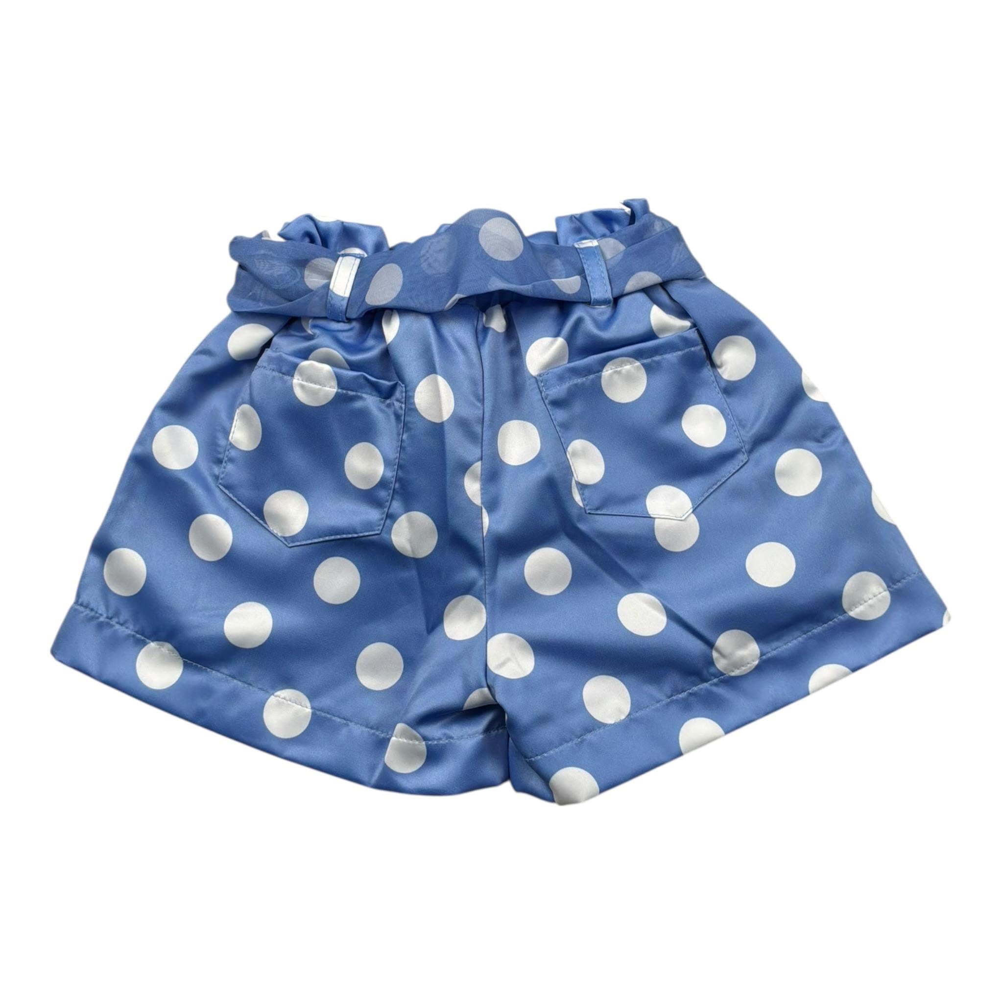 Miss Grant Short tinta unita Fantasia Pois Blu per Bambina MG1293XXJ BLU MISS GRANT 