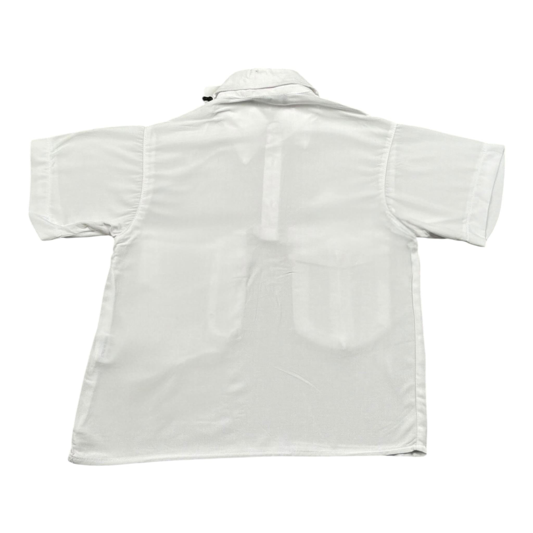 Duepuntozero Camicia Mezza Manica Tinta Unita per Neonato CAM200N BIANCO DUEPUNTOZERO 