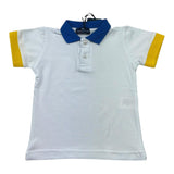 Manuel & Frank Polo Mezza Manica Tinta Unita con Colletto In Contrasto per Neonato MF7338BN BIANCO MANUEL & FRANK 