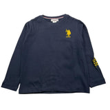 U.S. POLO ASSN shirt girocollo tinta unita con logo Blu per Bambino US40568 BLU U.S. POLO ASSN 
