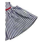 Ilfarobimbi Camicia Giromanica Bicolore con Fantasia A Righe per Neonata IFB50195N BIANCO/AZZURRO ILFAROBIMBI 