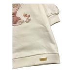 LALALU' abito girocollo tinta unita con stampa Bianco per Neonata VFL6N BIANCO LALALU' 